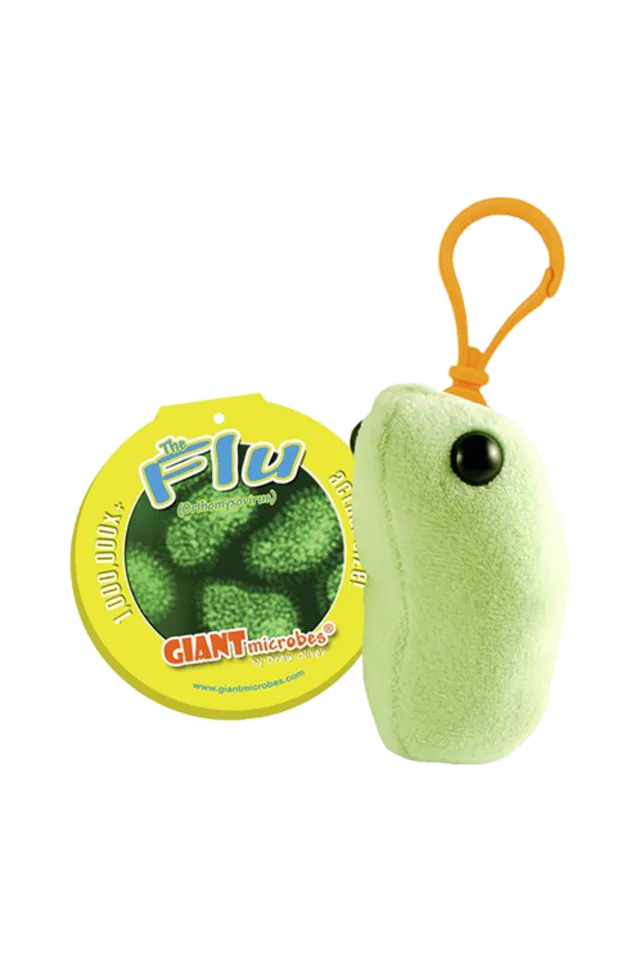 Enfermania Giantmicrobe porte-clés grippe peluche 5-10 cm