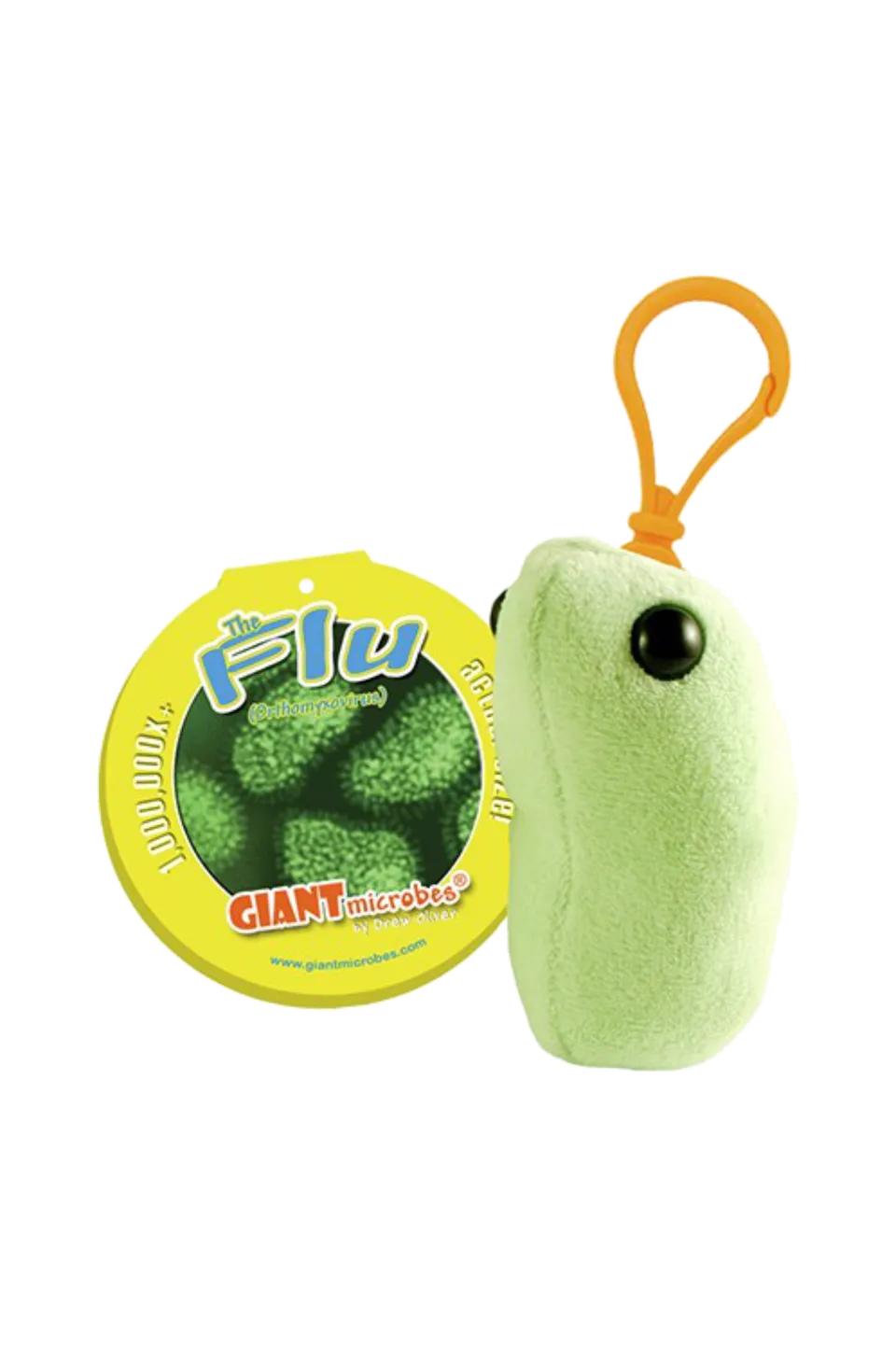 Enfermania Giantmicrobe porte-clés grippe peluche 5-10 cm