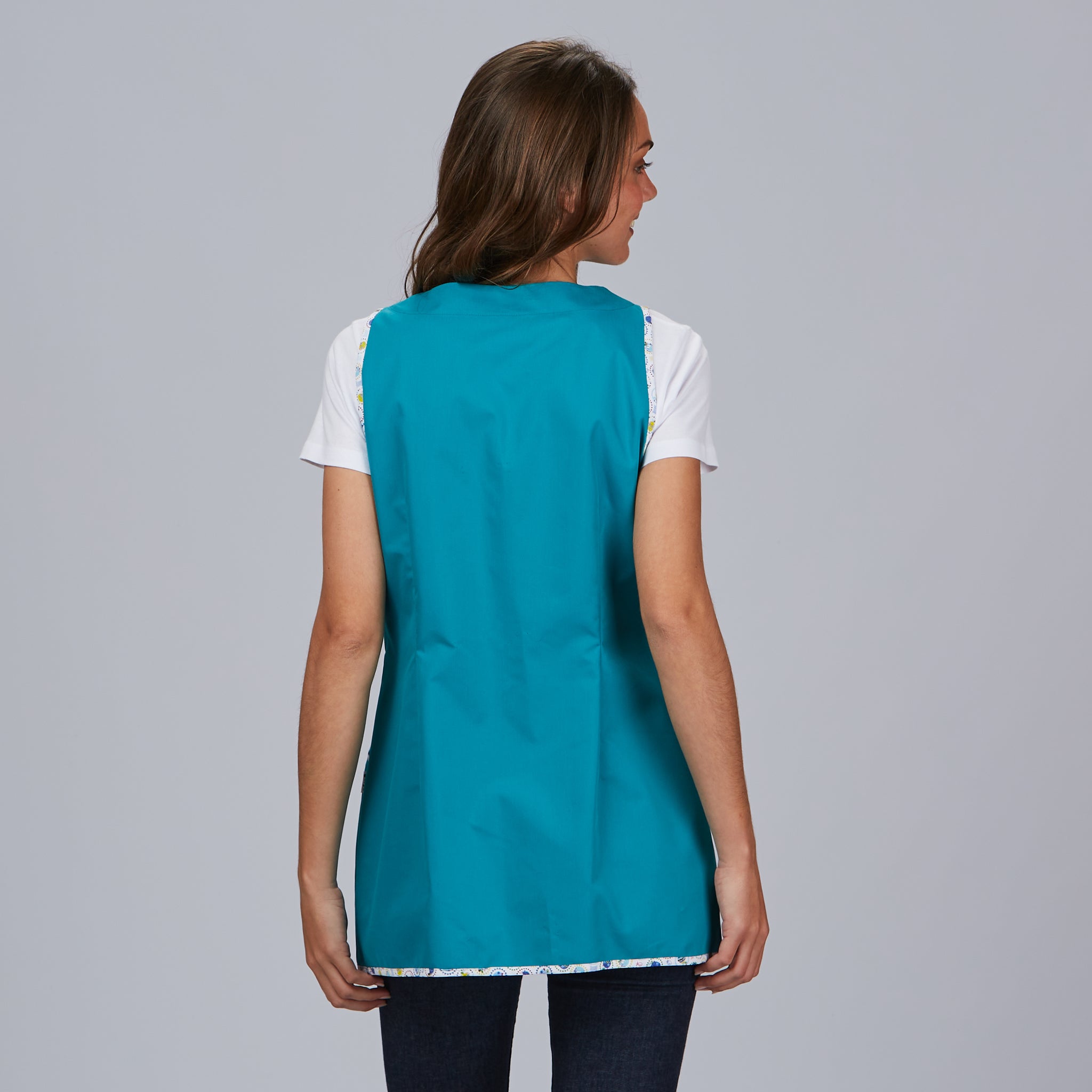 Gary's Funkids blouse femme vert eau croisée poches
