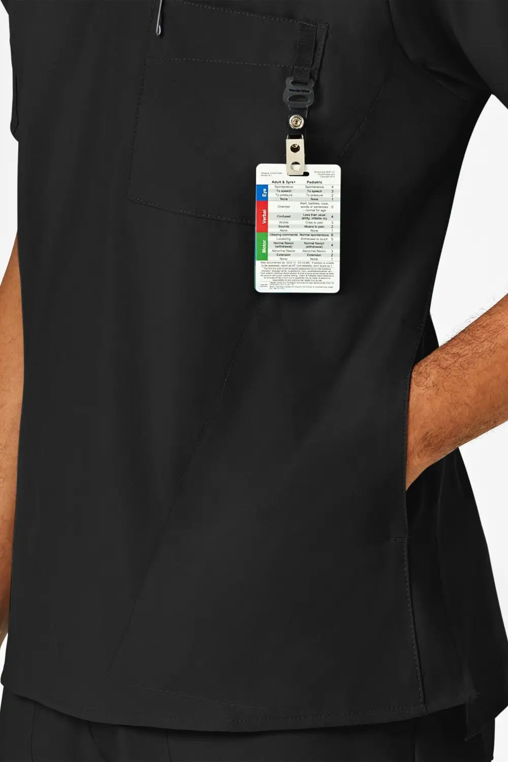 Aelin Luca W123 tenue médicale homme noir