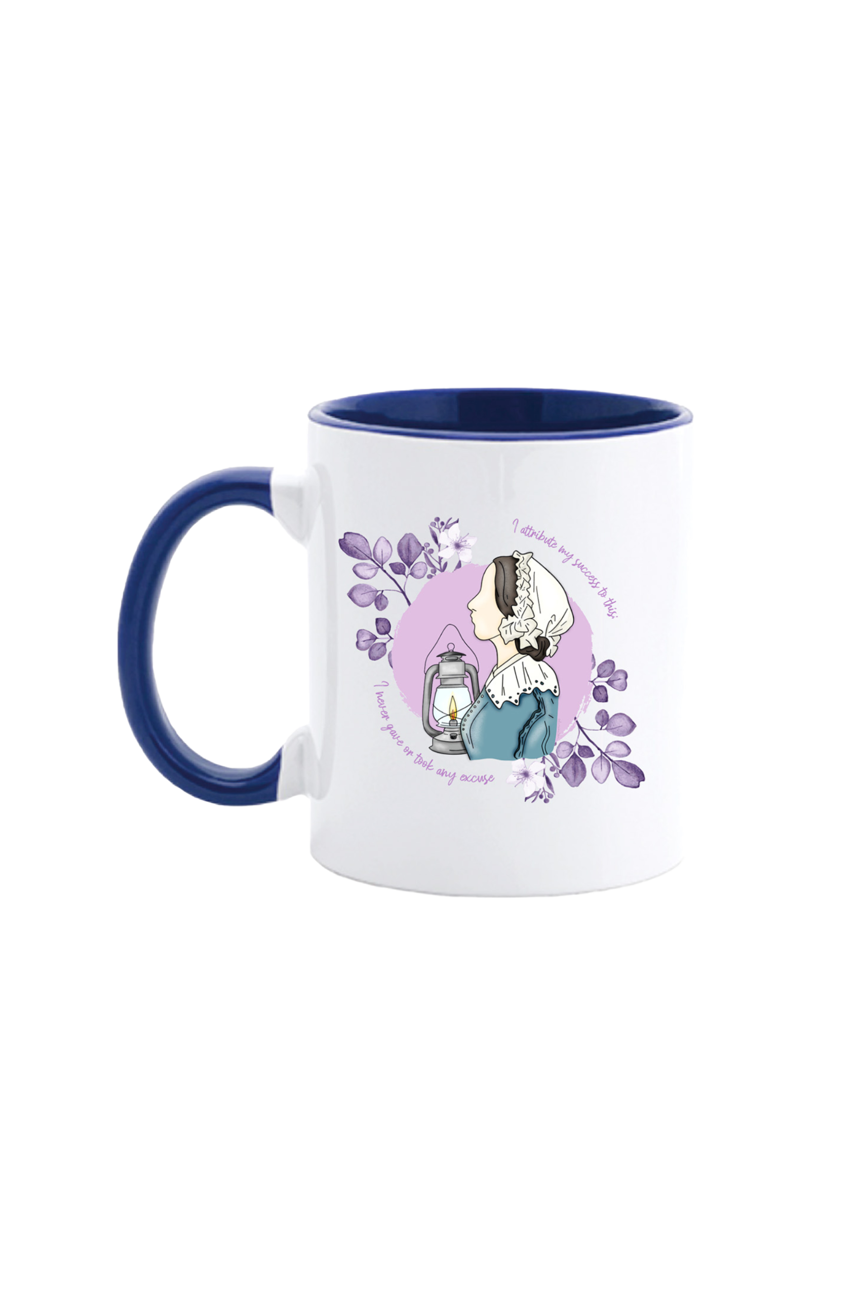 Enfermania Nightingale tasse céramique bleu marine 350 ml
