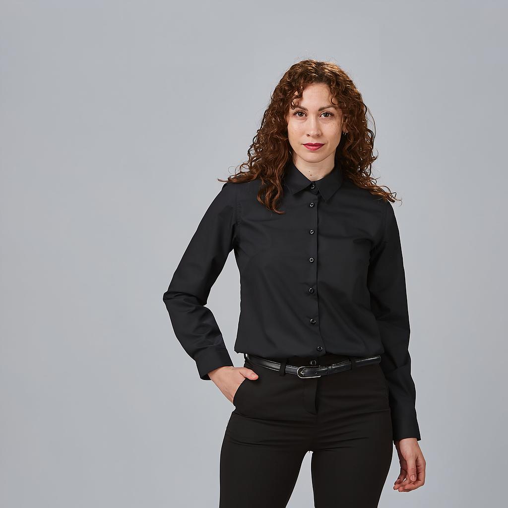 GARY'S Pop Chemise de travail femme noire manches longues