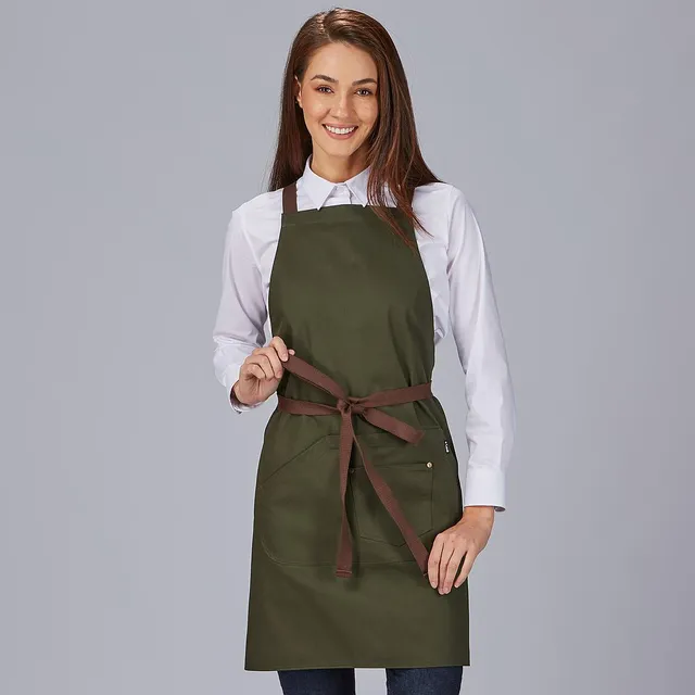Gary's Aprons tablier bavette marine 88x74cm poches