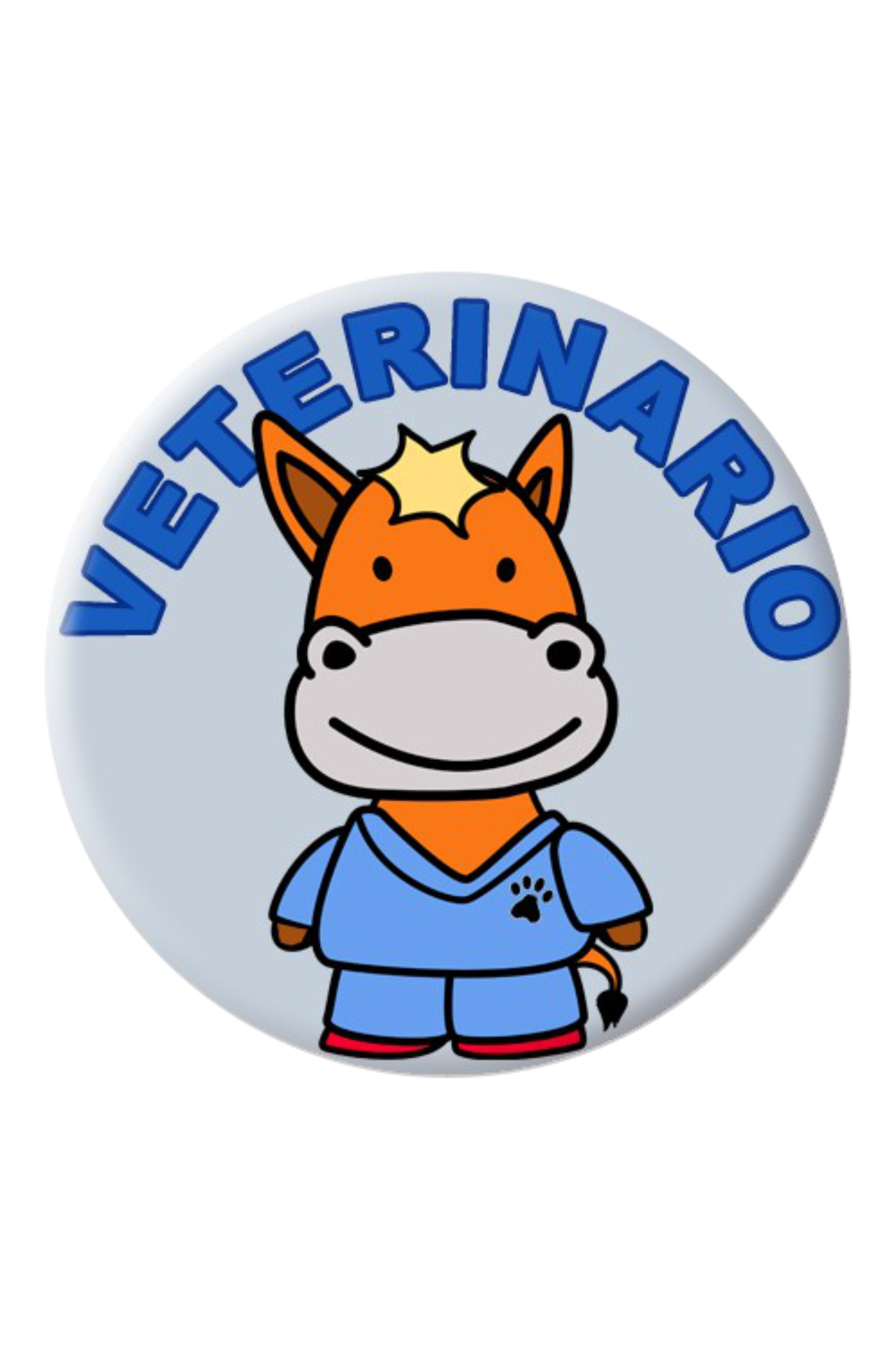 Enfermania Regalos Veterinario badge rond 38 mm