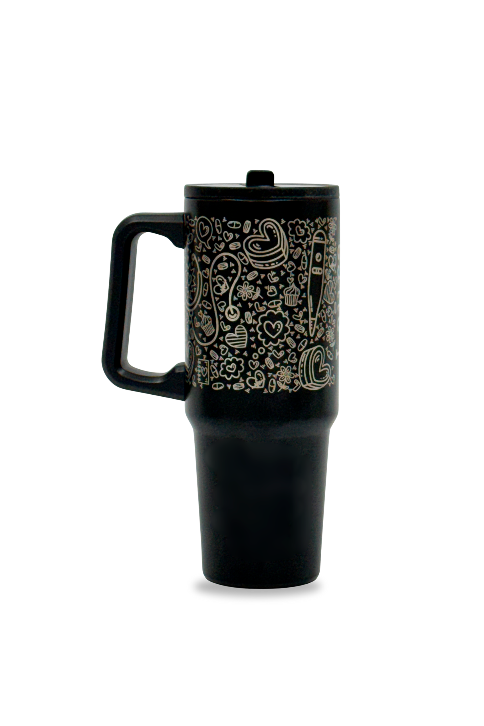 Enfermania Sweet Cake jarre thermique noire 870 ml gravée