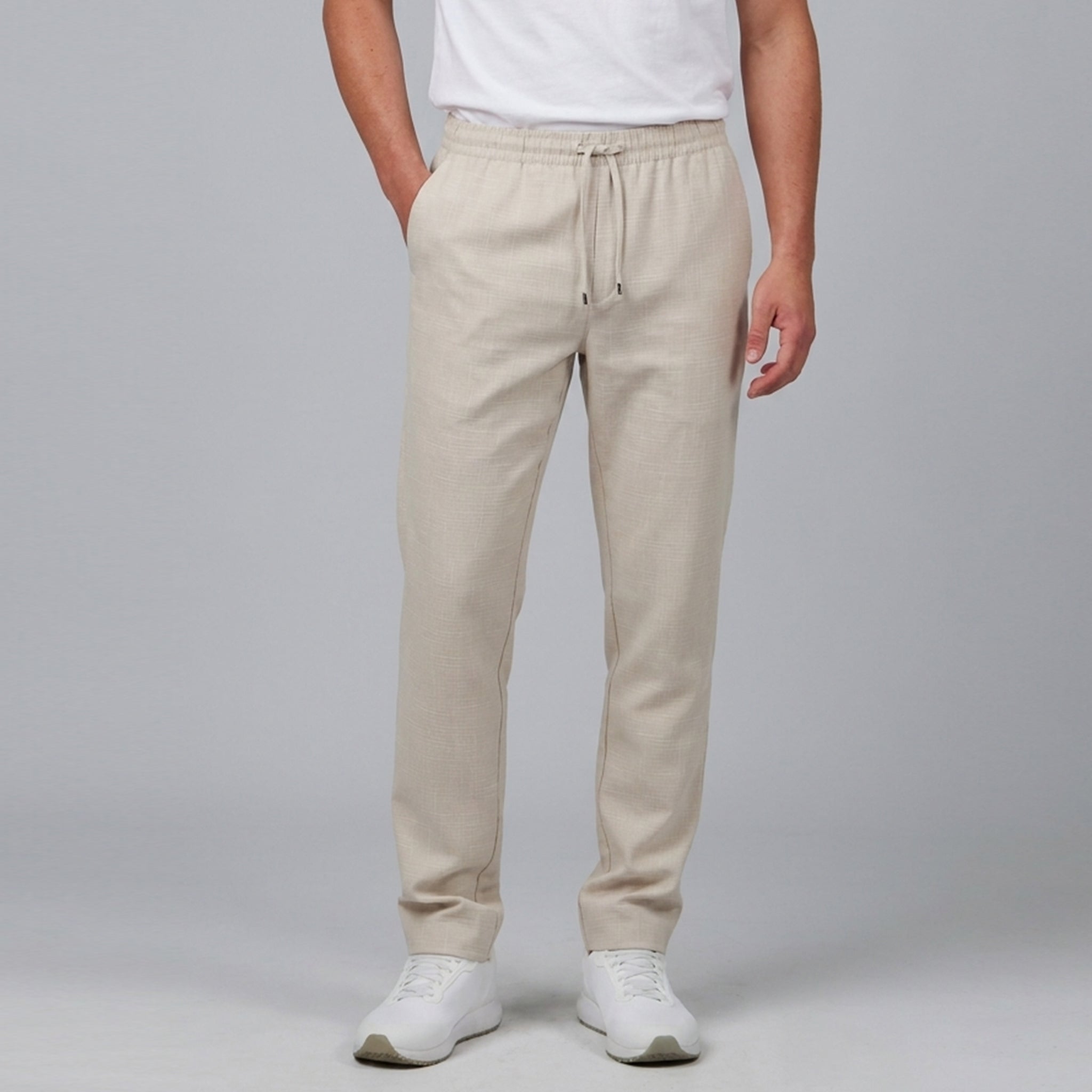 Gary's X.Linen pantalon médical noir unisexe élastique