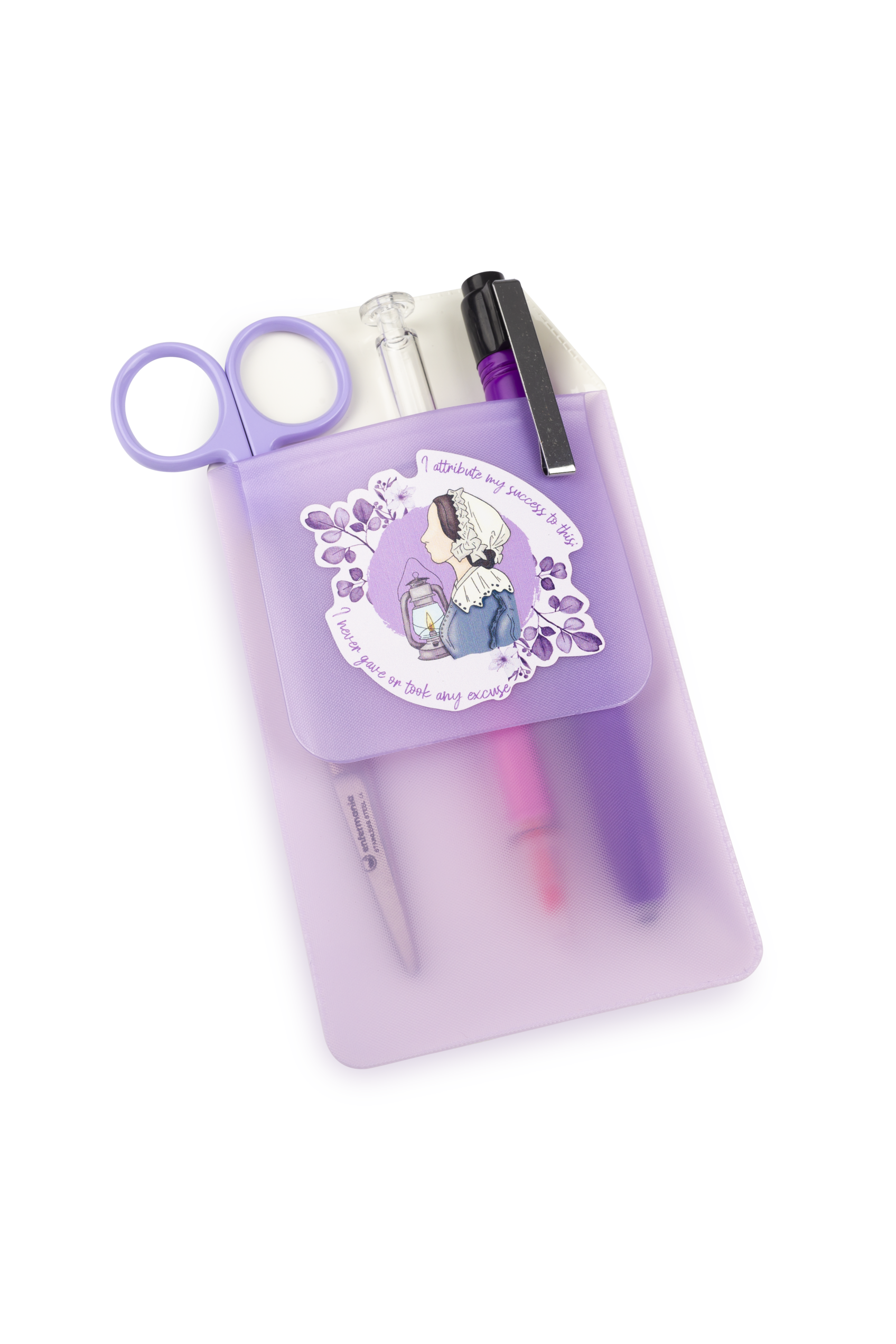 Enfermania Accesorios protège-poche stylo lavande plastique 15,7 cm