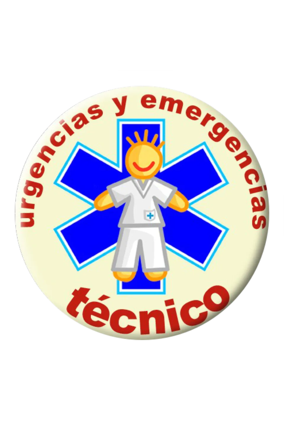 Enfermania Regalos Chapa TES badge ambulancier 38 mm