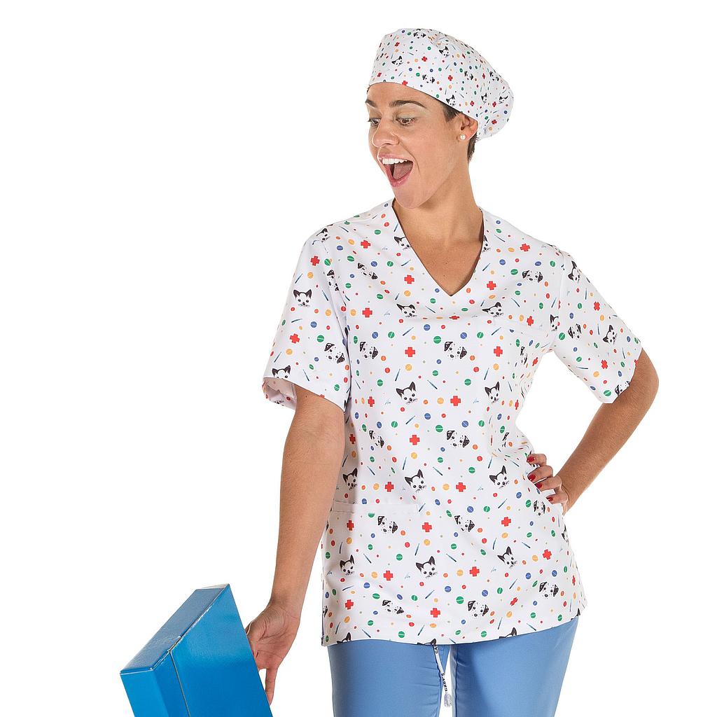 Gary's Berta Tunique Médicale Unisexe Motif Dental Microfibre