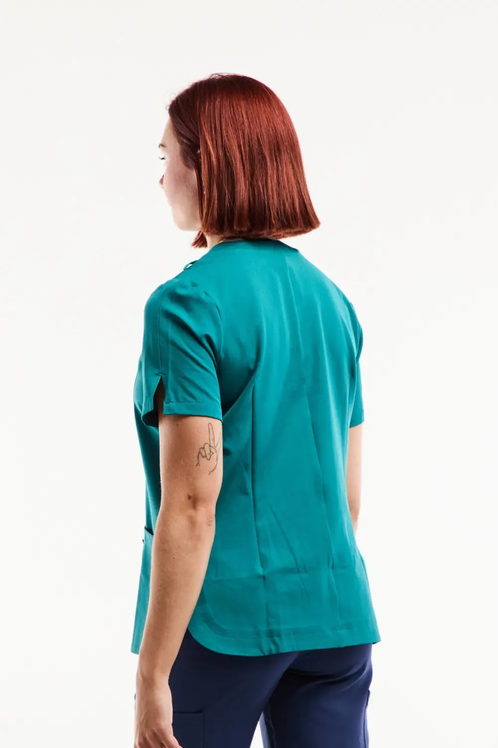 Aelin Serena Blouse médicale femme turquoise stretch