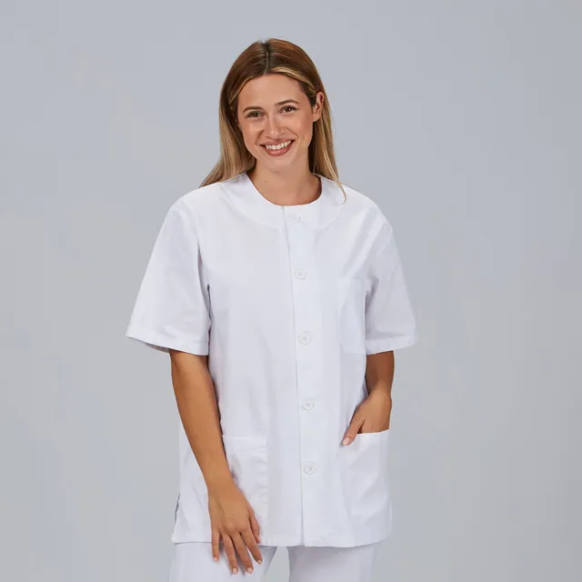 Gary's Blouse Médicale Boutons Blanche Taille M Unisexe
