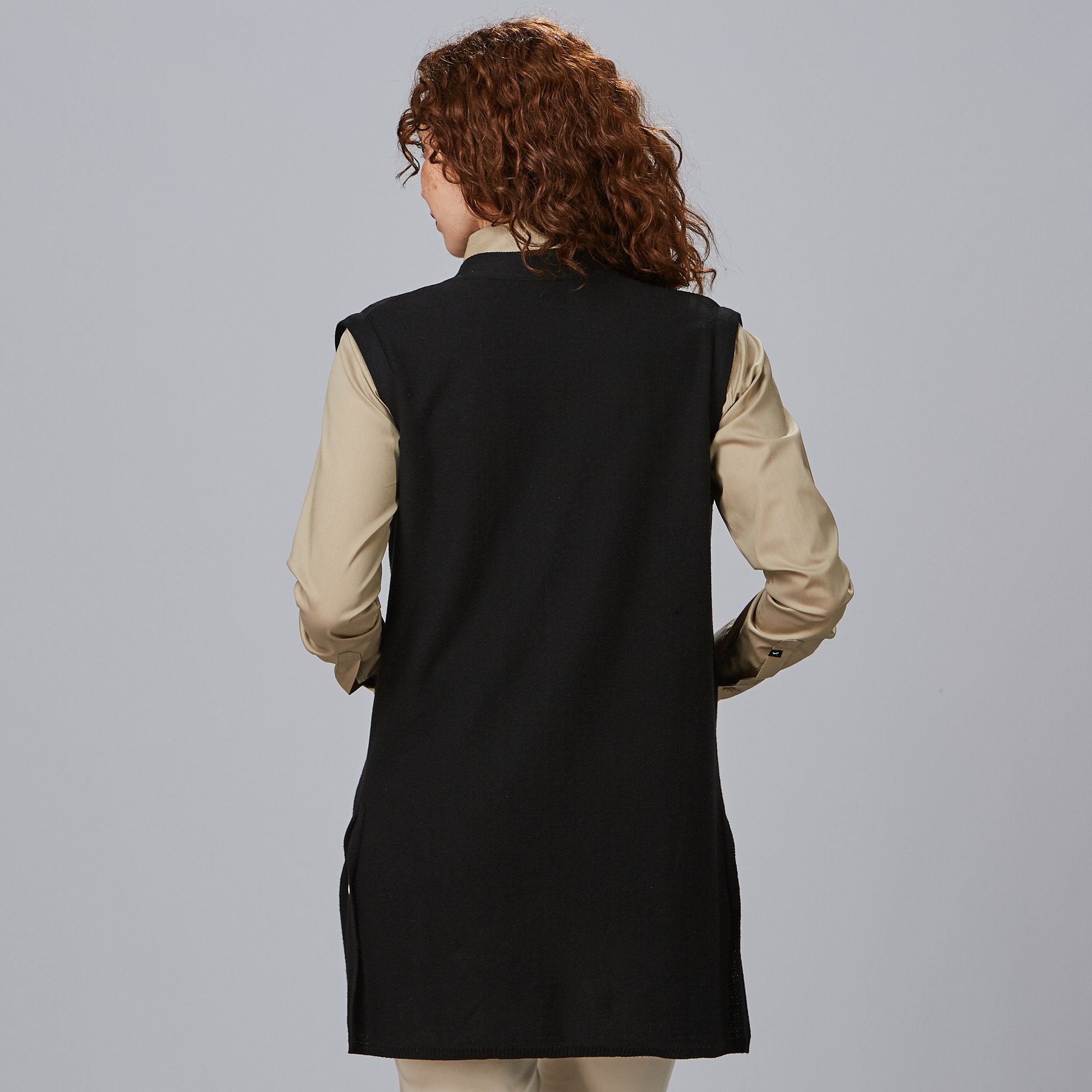 GARY'S Vests gilet tricoté femme noir recyclé