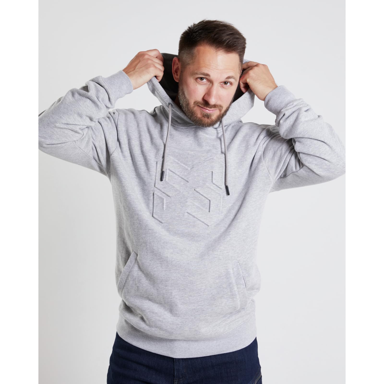 Würth MODYF X-Finity Hoodie LOGO X sweat gris clair L recyclé