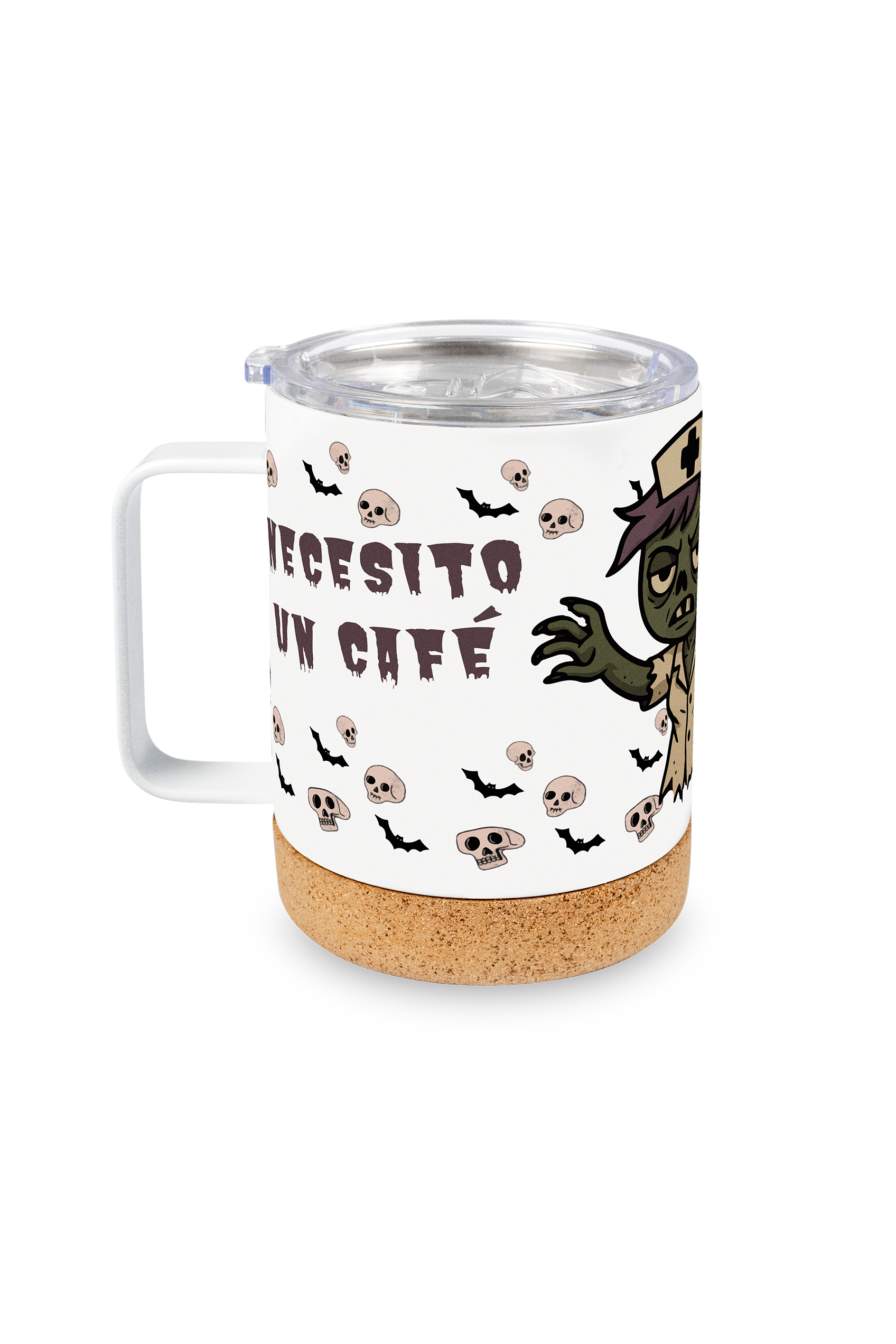 Enfermania Regalos mug isotherme 330 ml halloween inox