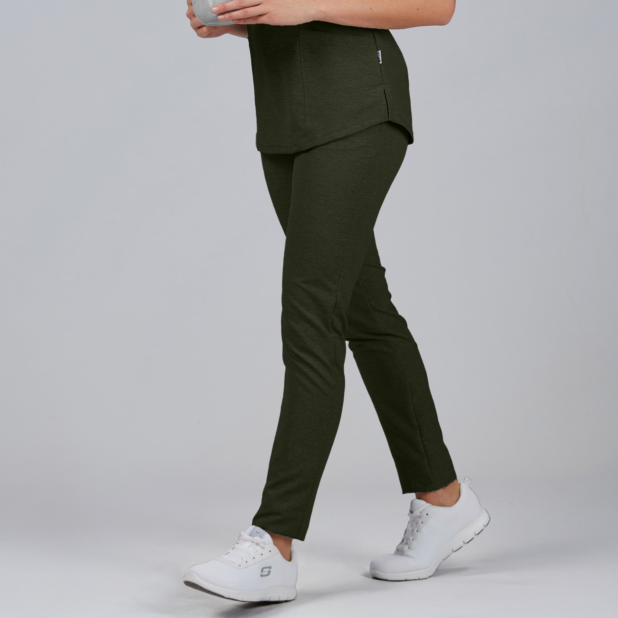 Gary's Vigoré pantalon médical femme gris perle poches