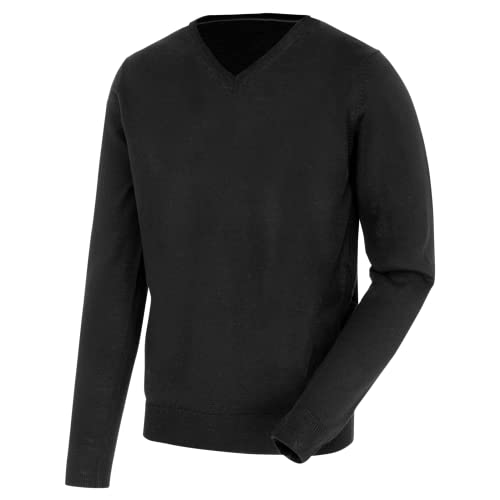 Würth MODYF Les essentiels pull col V noir coton-laine