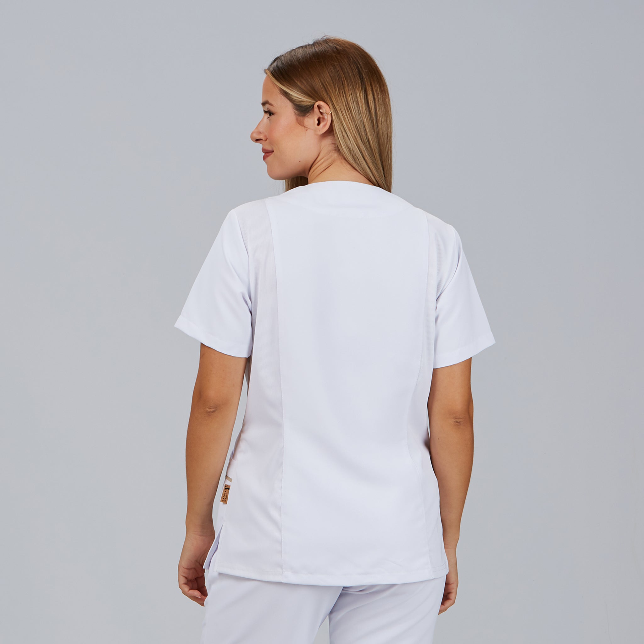 GARY'S Aina blouse femme pressions gris perle