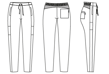 Gary's Pants pantalon médical blanc à poches taille M