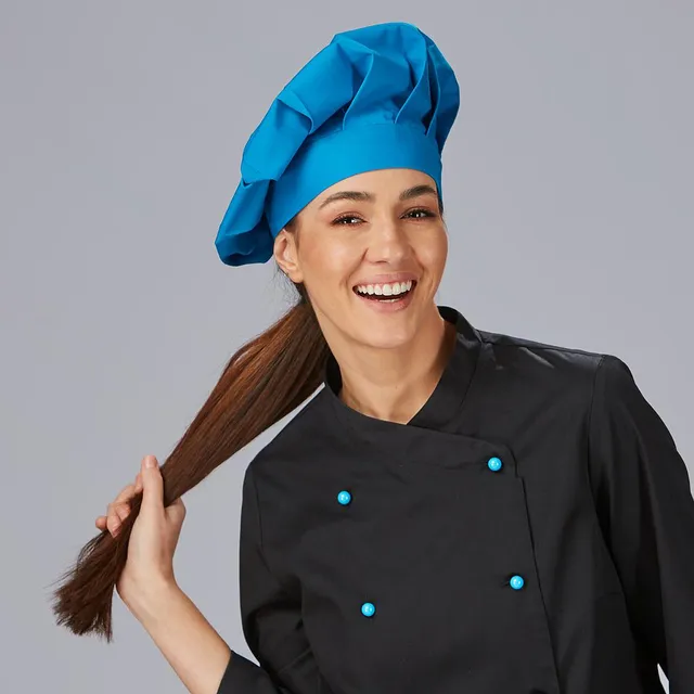 Gary's toque chef velcro noire équipement cuisine
