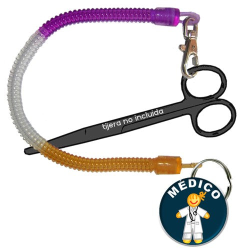 Enfermania Regalos porte-ciseaux spiral chapa enfermera
