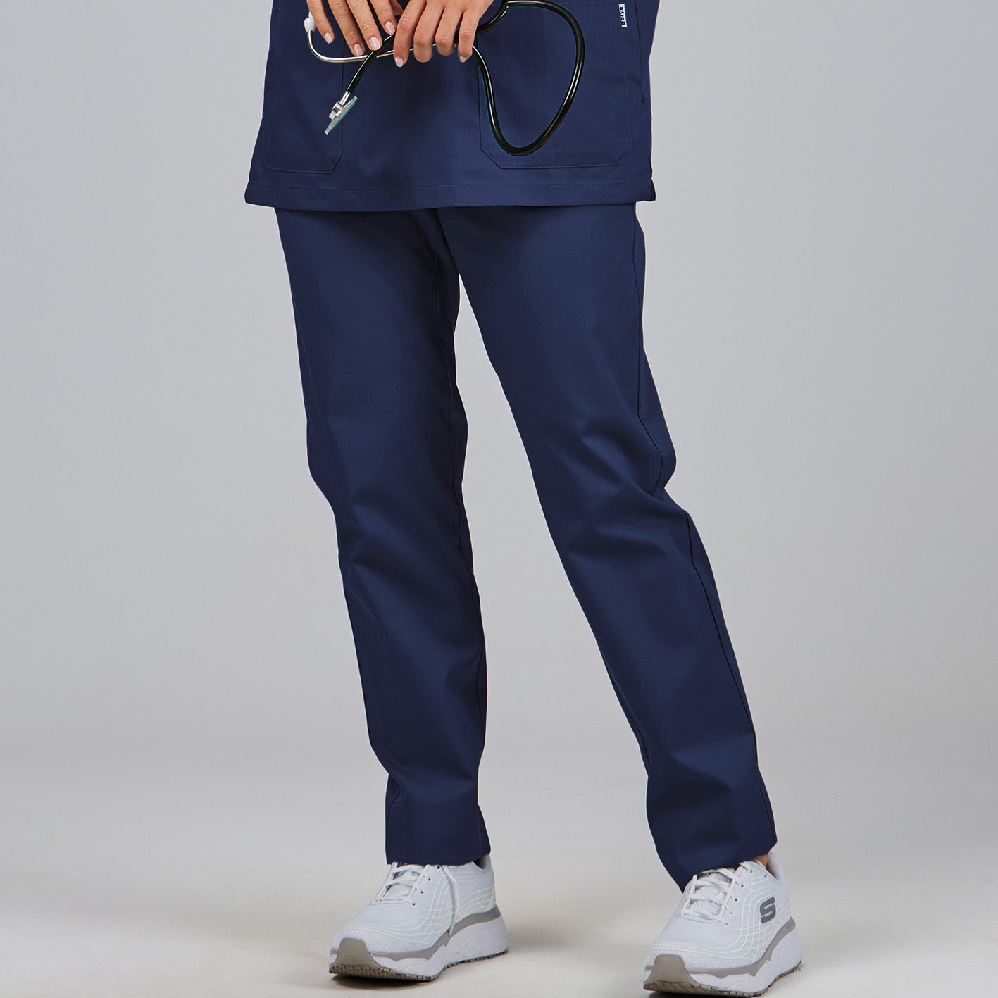 Gary's Pantalon Médical Twill Blanc Élastique