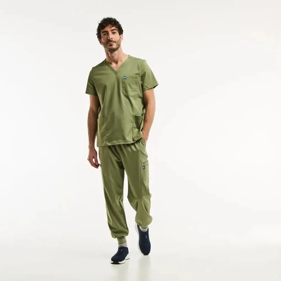 Aelin LUCA Jogger tenue médicale homme vert olive