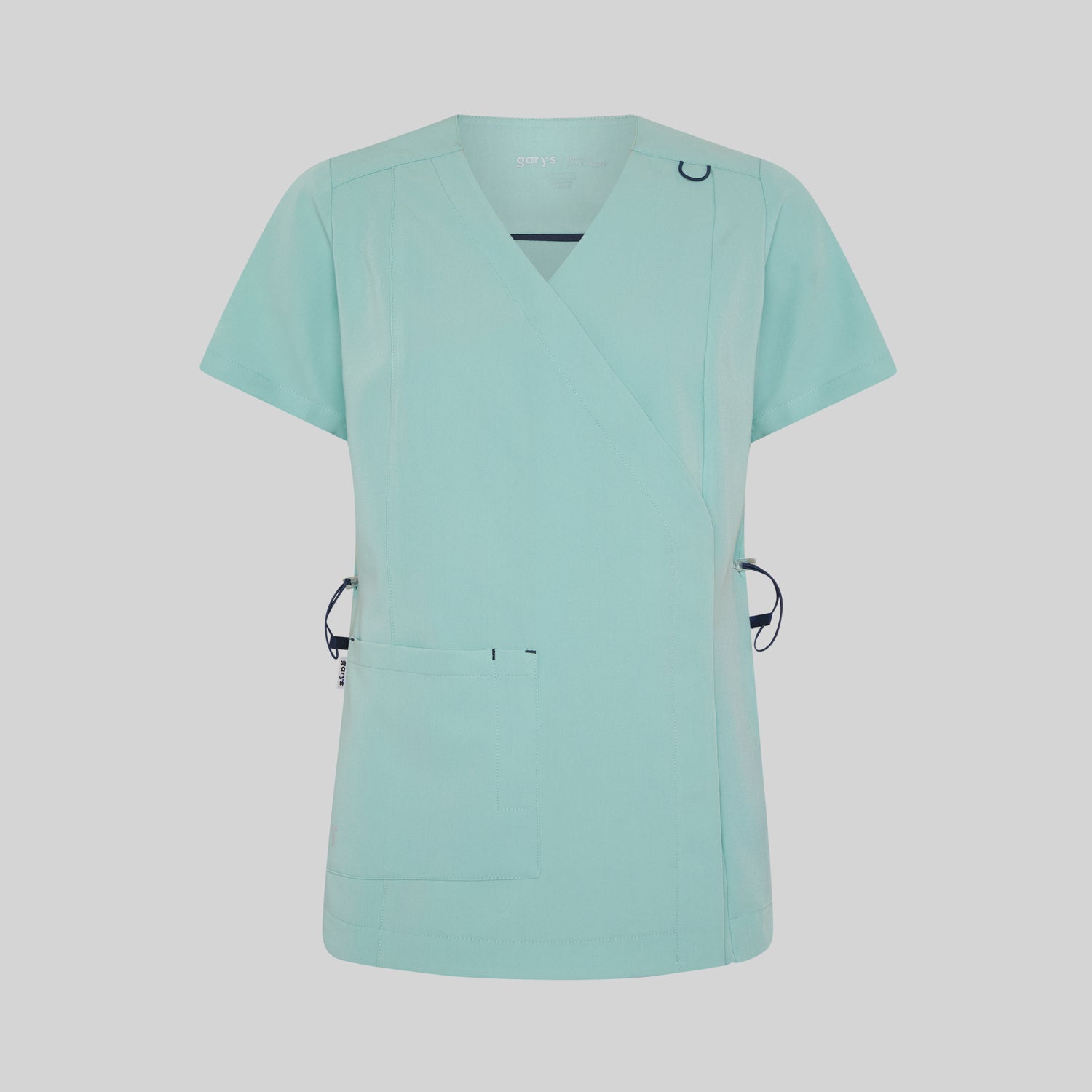 GARY'S Elira blouse médicale noire manches courtes stretch