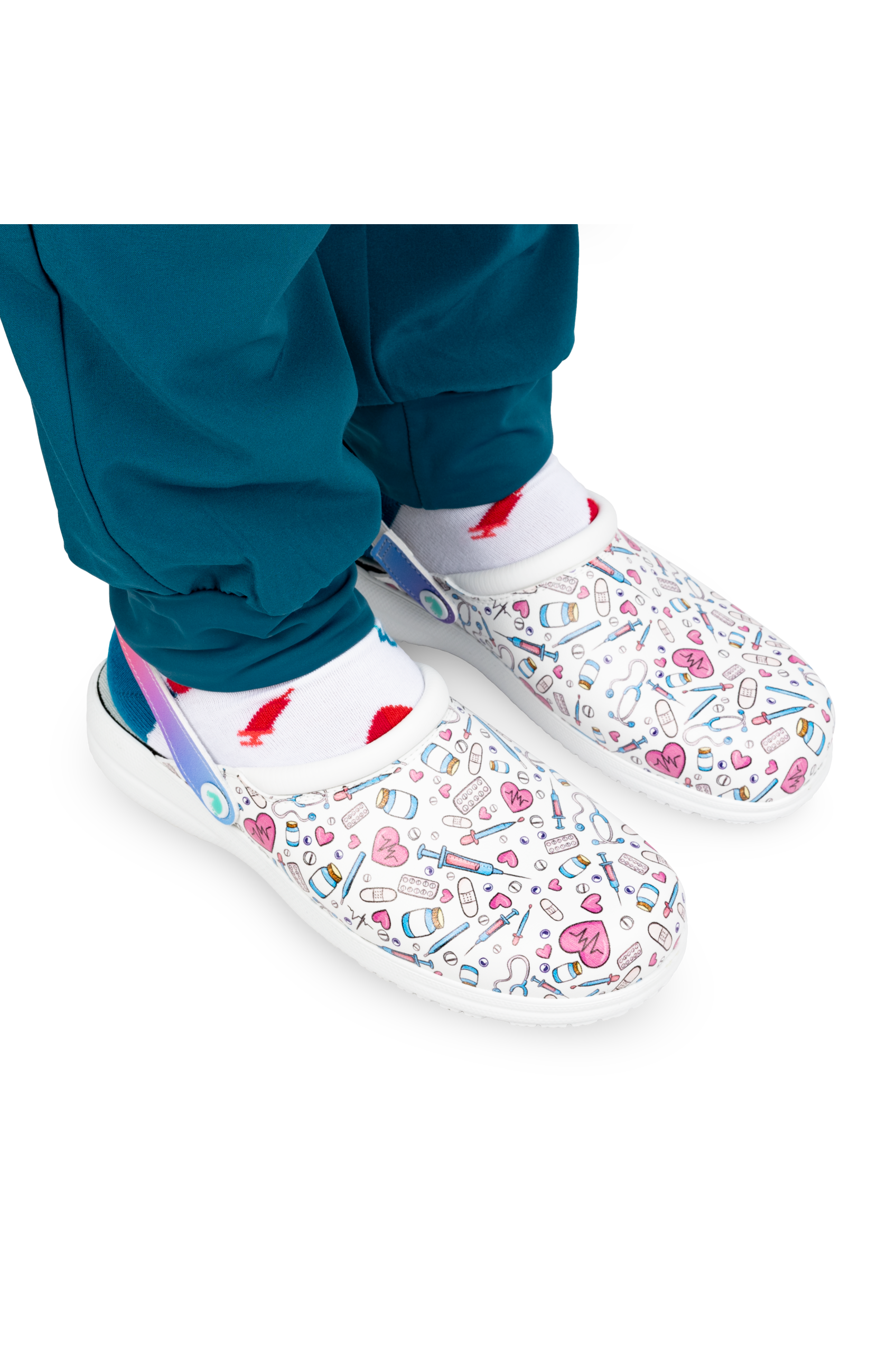 Enfermania Calzado sabot médical Colorful vegan 38