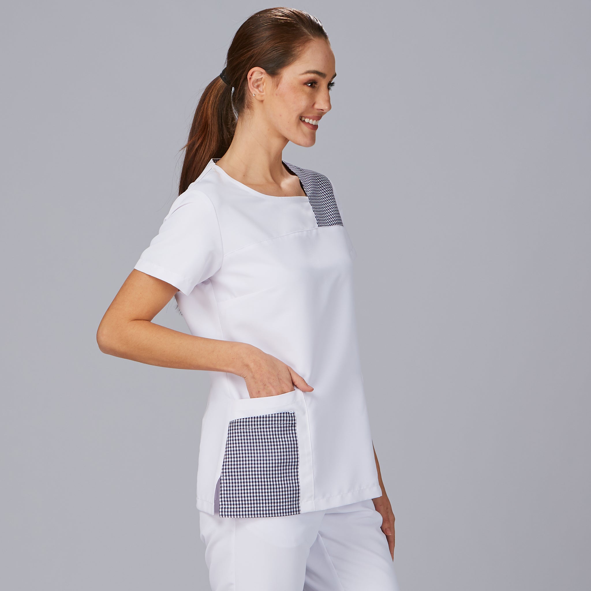 Gary's Navas blouse femme marine microfibre
