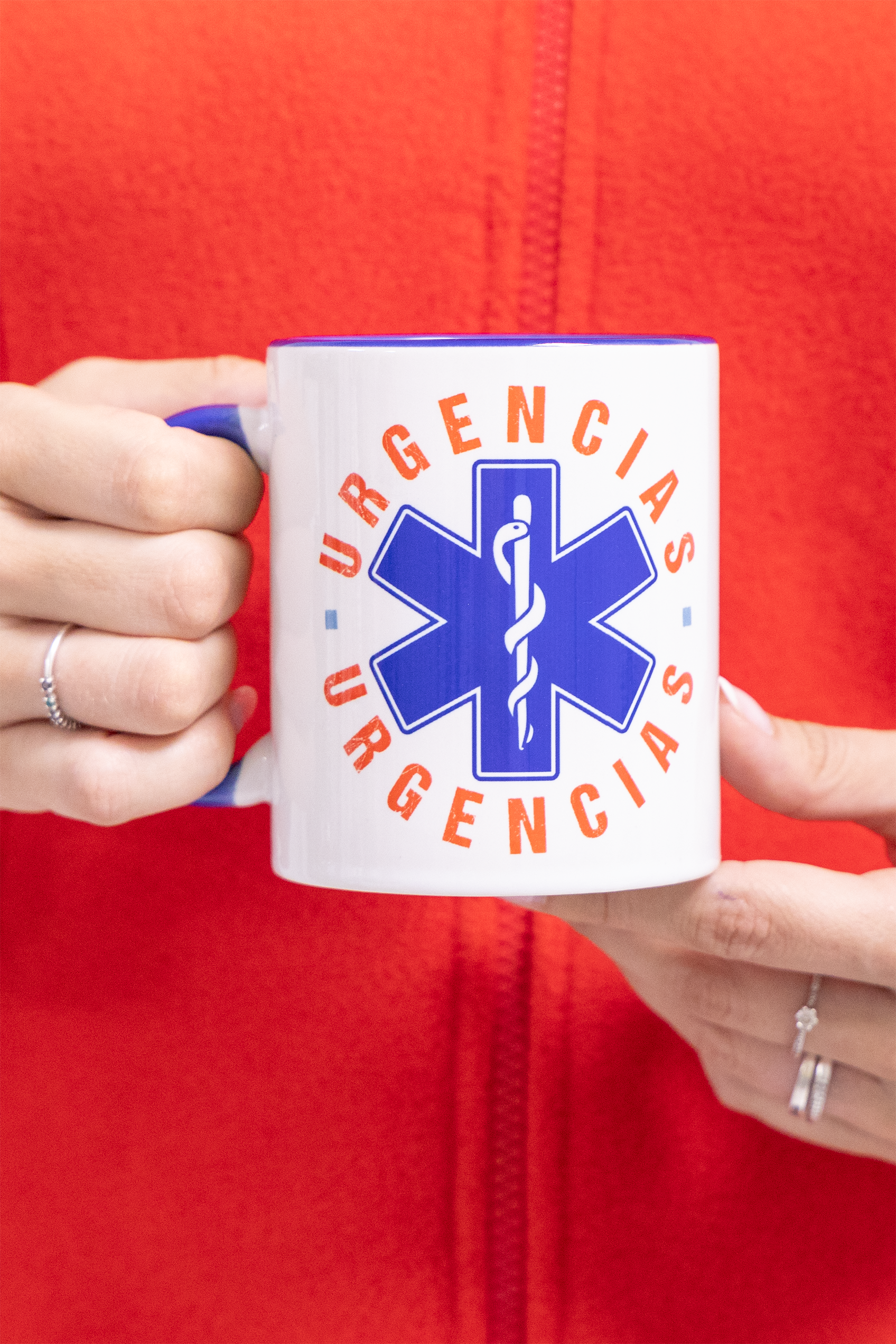 Enfermania Regalos Urgences mug céramique bleu marine 350 ml
