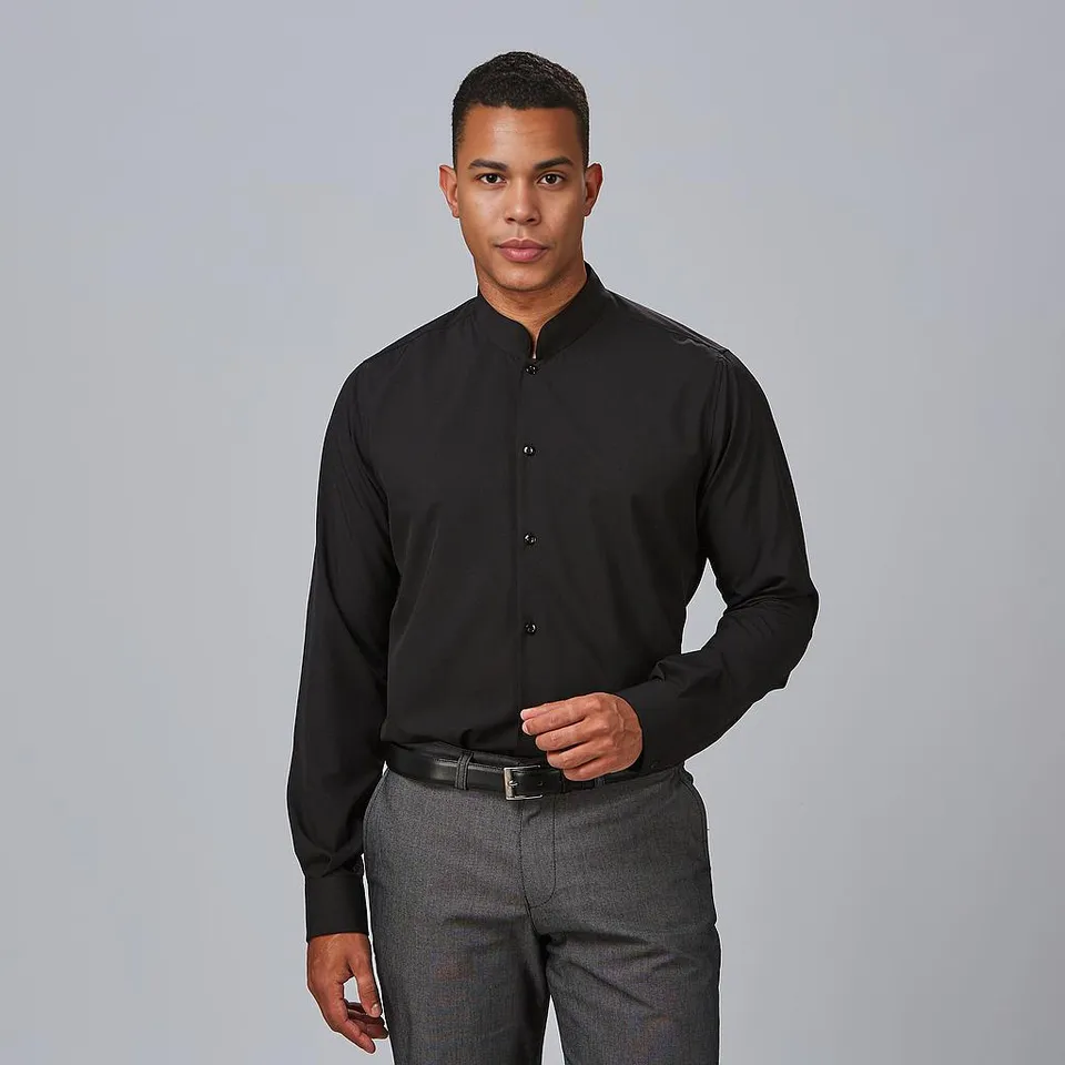 Gary's Shirts Matteo chemise slim homme 001 noir