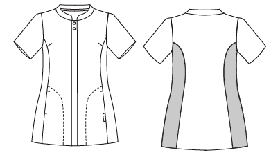 Gary's Blouses Maite blouse médicale femme blanche mao