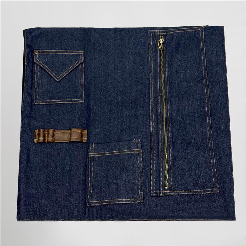 Gary's Knife trousse couteaux denim marine UD