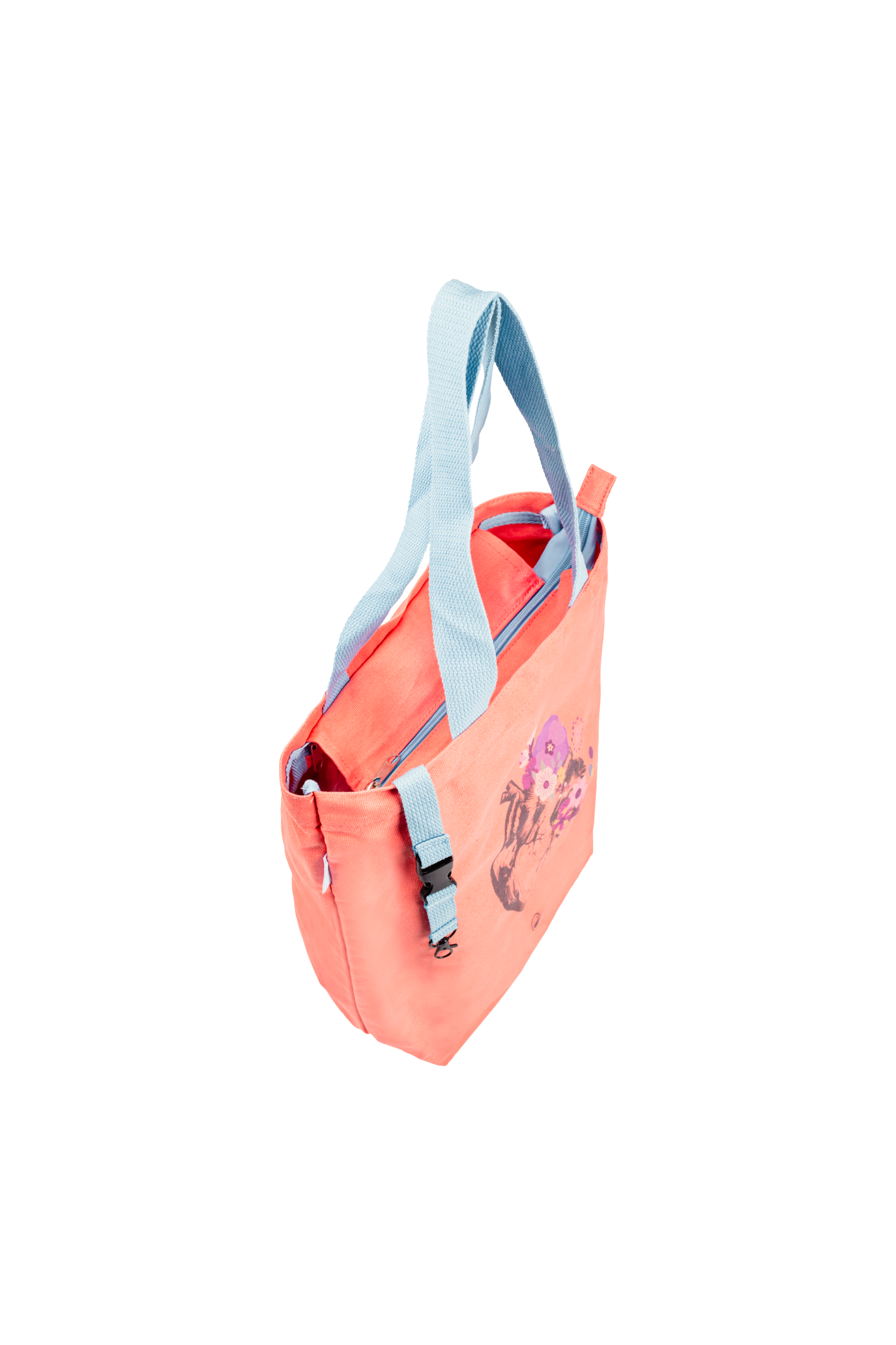 Enfermania Organes tote bag coton 37x40 Corail
