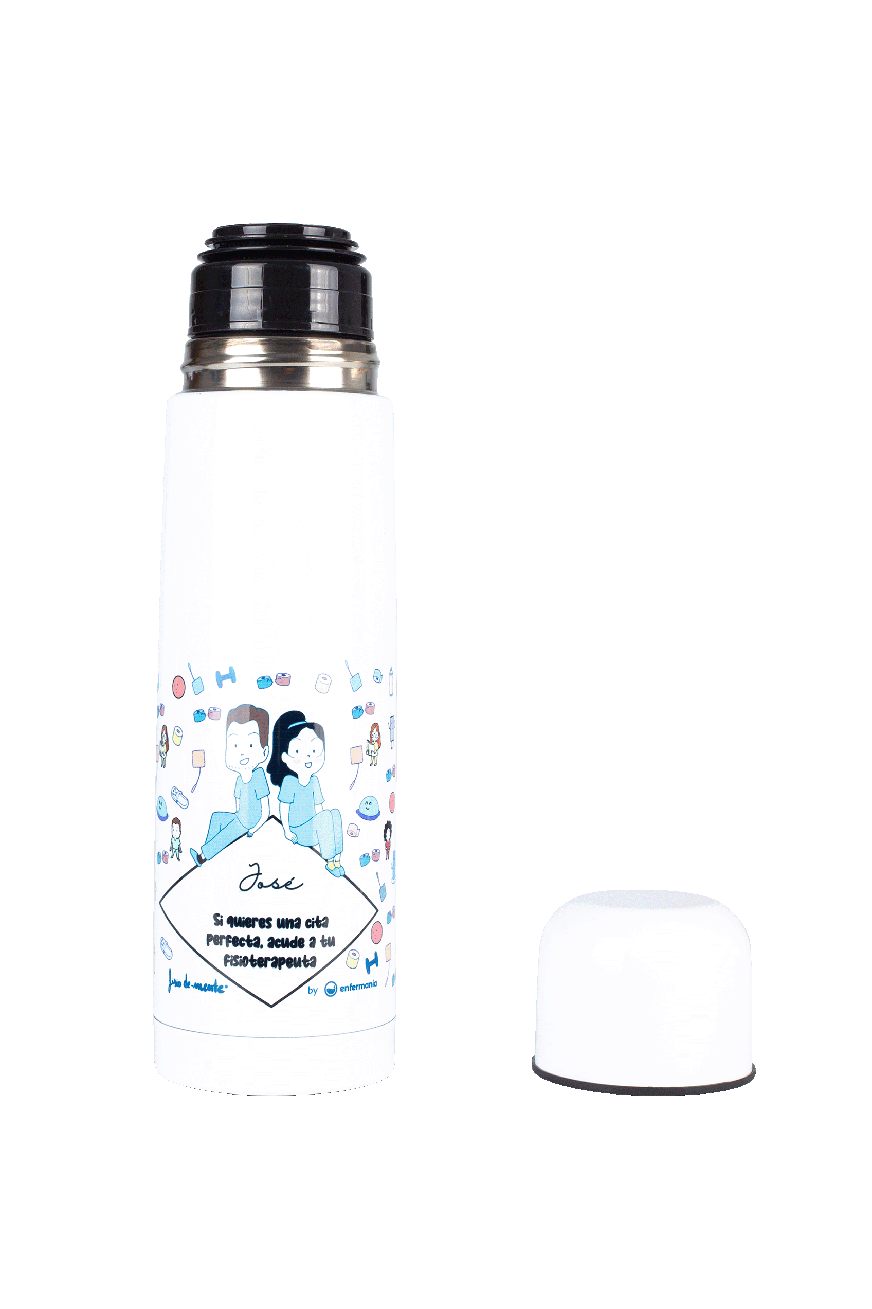 Enfermania Regalos thermos inox Fisio 700 ml acier