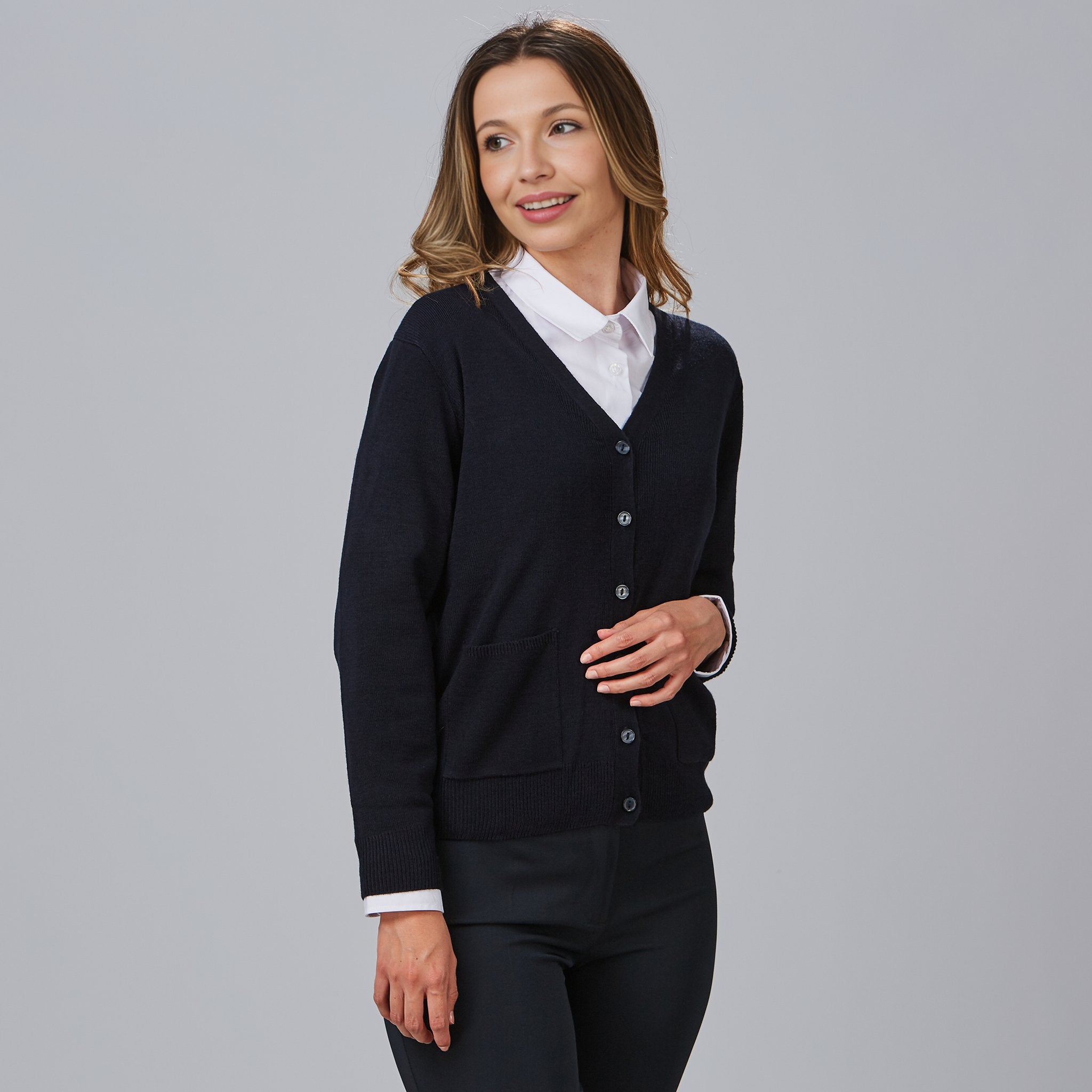 GARY'S Knit 120005 gilet femme marine acrylique