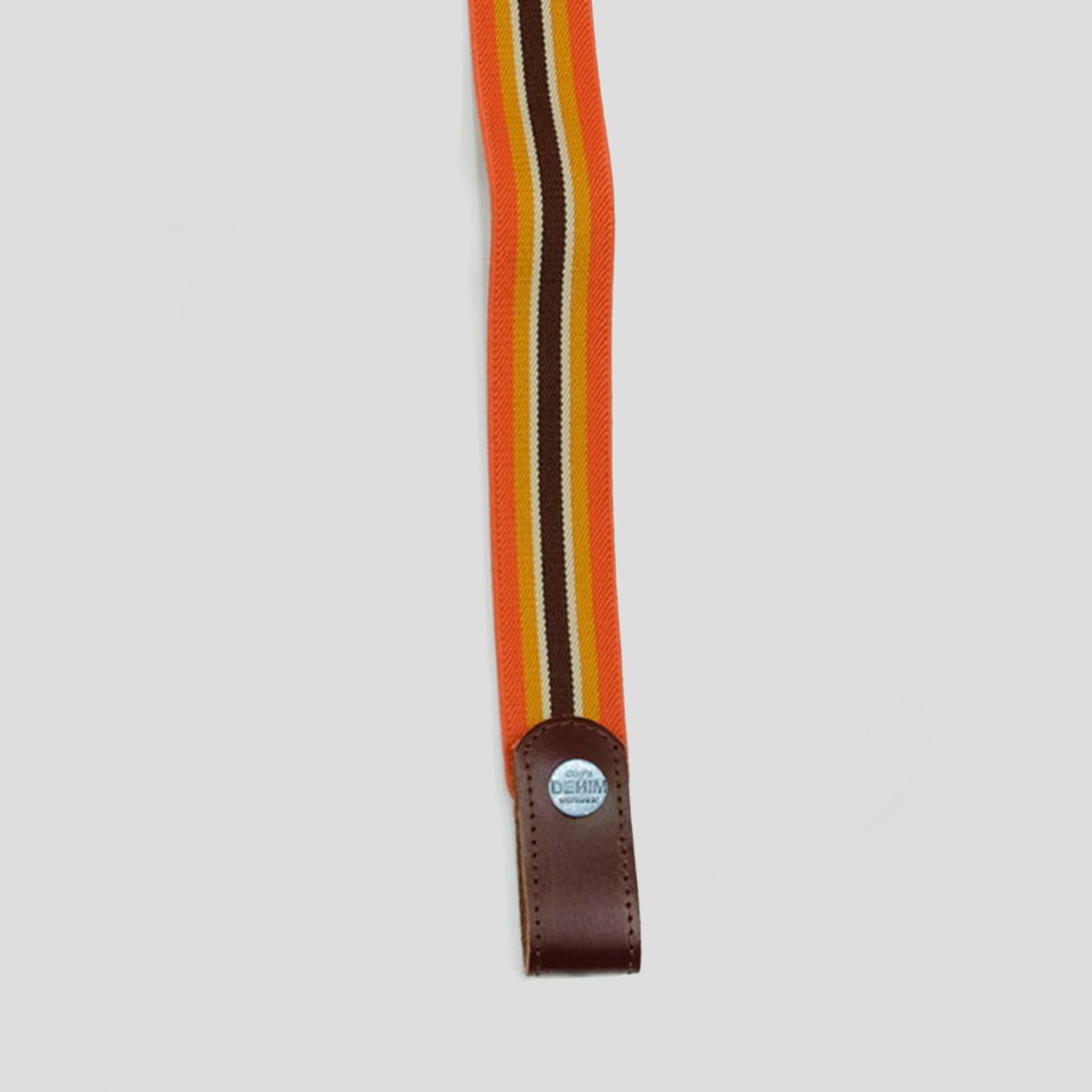 GARY'S Herringbone ceinture tablier 30 mm orange pression
