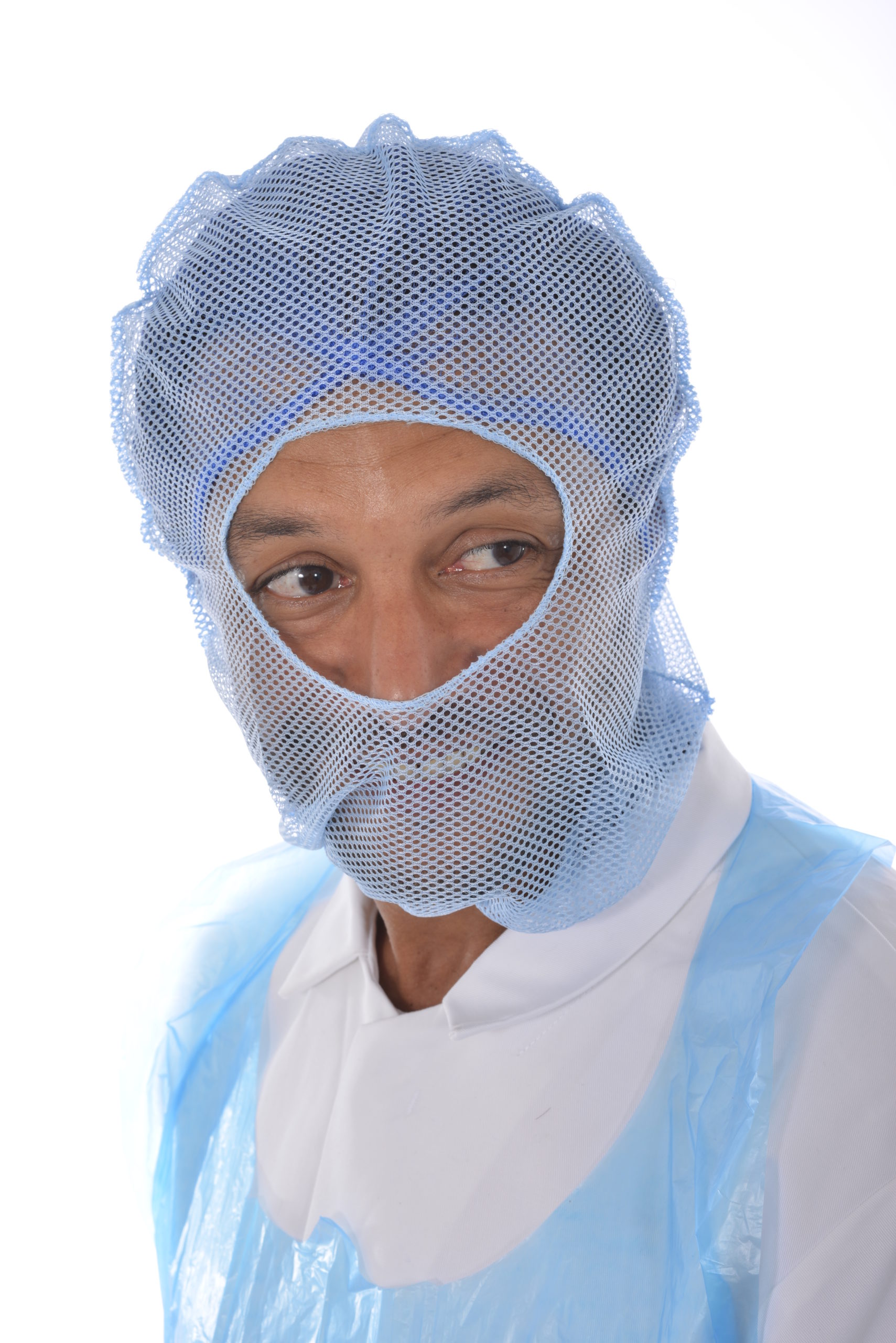 Lion Haircare Balaclava Hood 12075 Cagoule Mesh Blanche