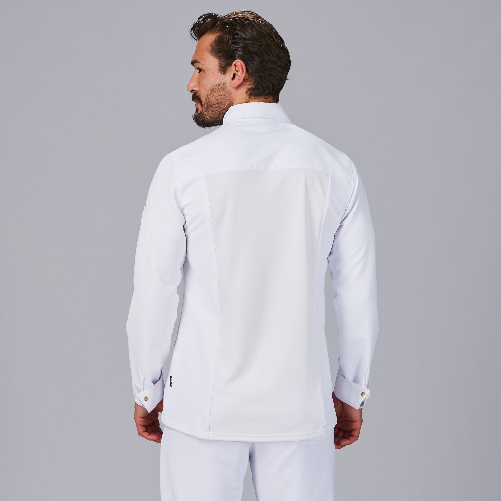 GARY'S Tommaso veste cuisine homme col italien noire