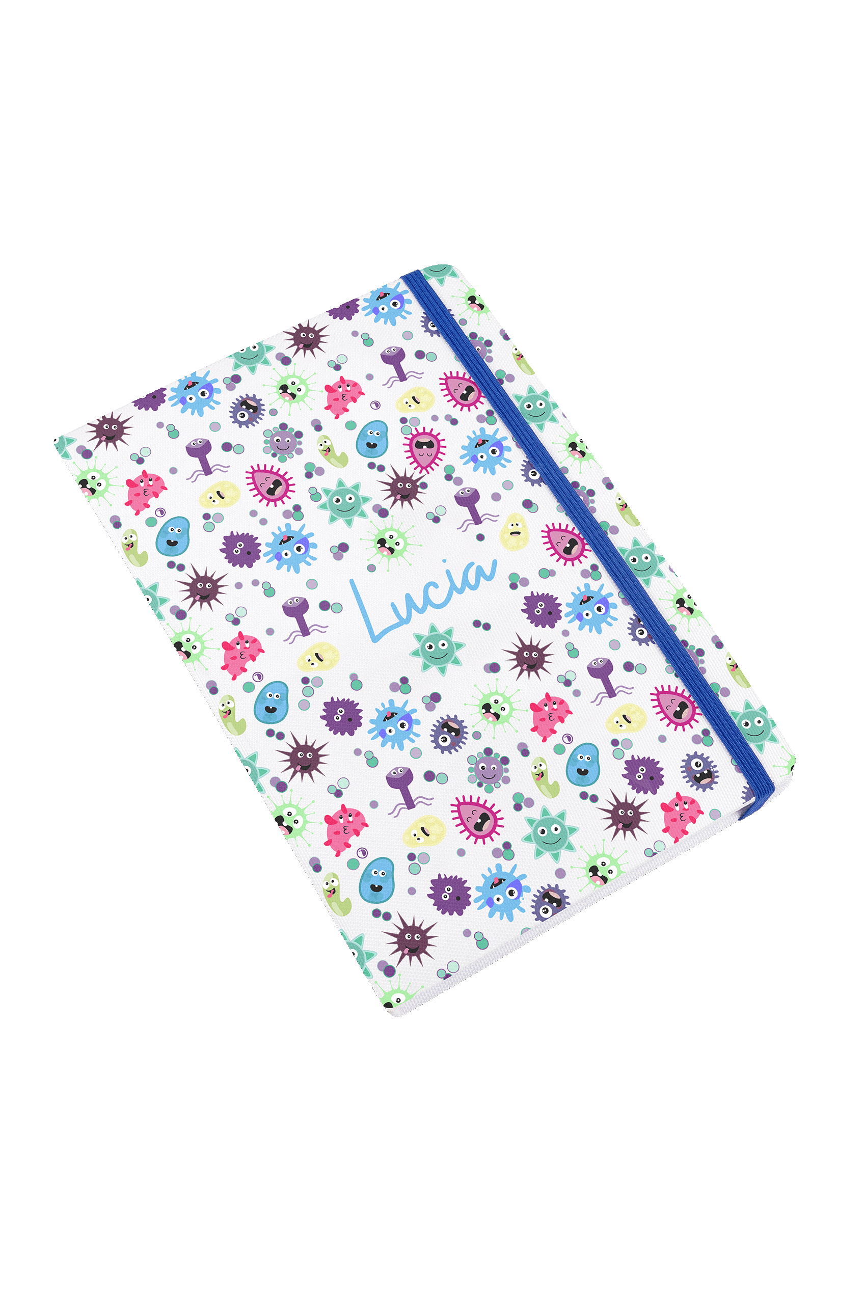 Enfermania Virus Collection carnet A5 ligné élastique bleu