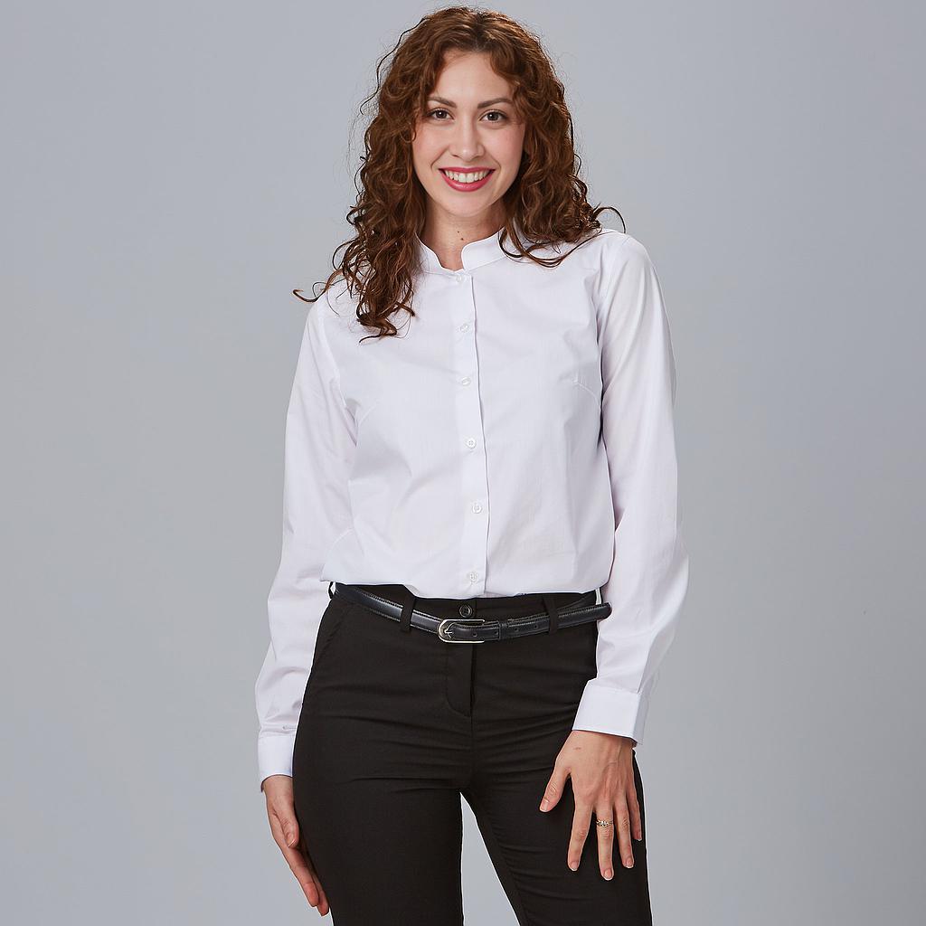 GARY'S Shirts 240002 chemise femme col mao noire