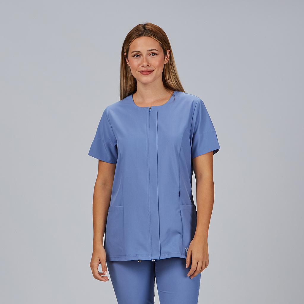 Gary's Jana Blouse Femme Col Carré Noire Stretch