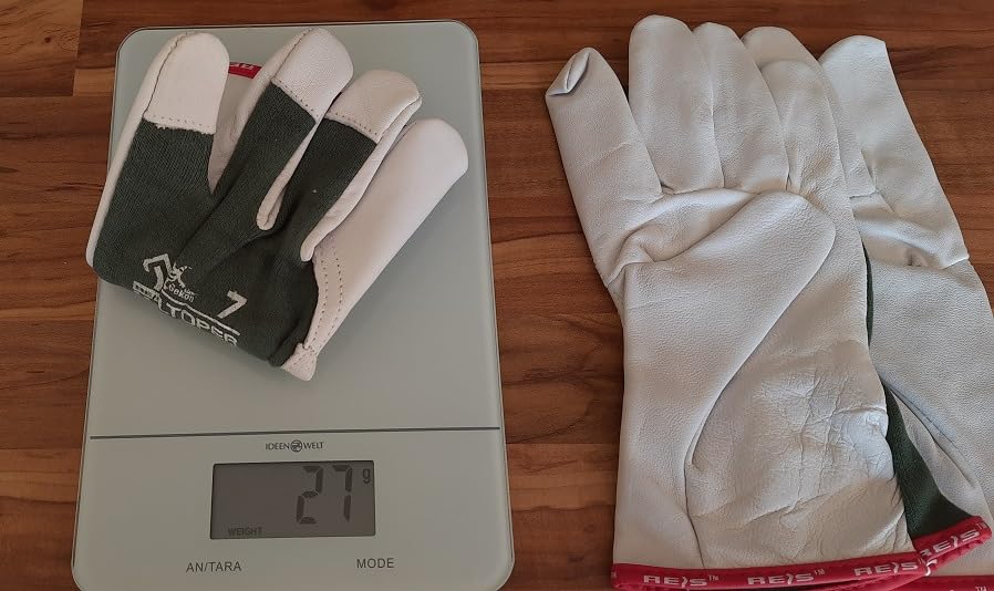 Reis Topgekon 7 gants de protection cuir vert taille 7