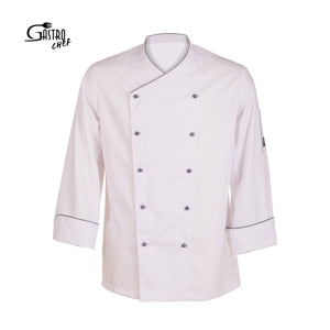 GARY'S Eros Veste de Cuisine Blanche - Veste Chef Blanc
