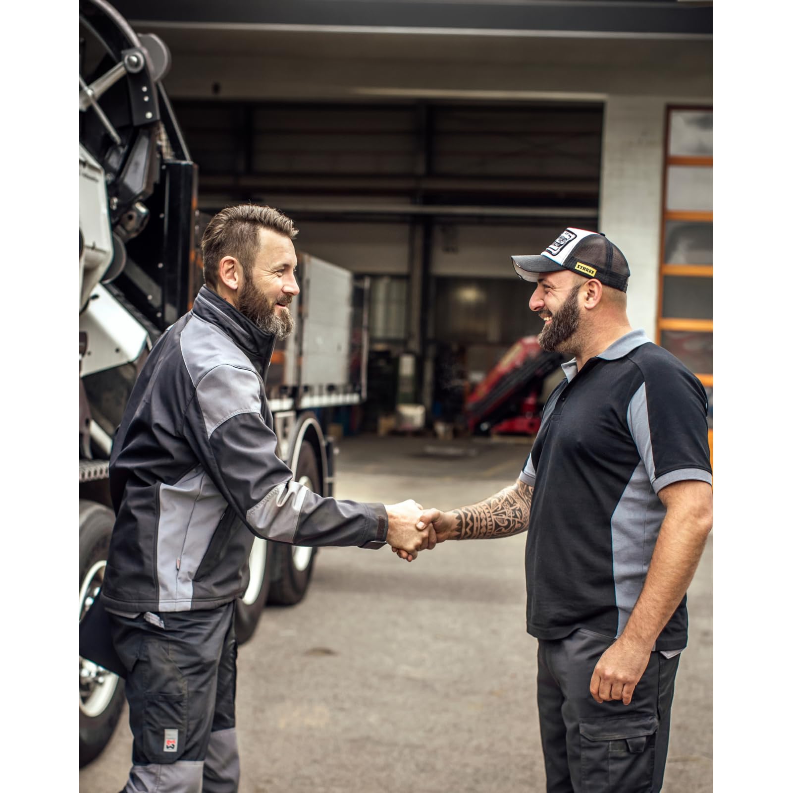 Würth MODYF Cetus polo anthracite/gris L respirant