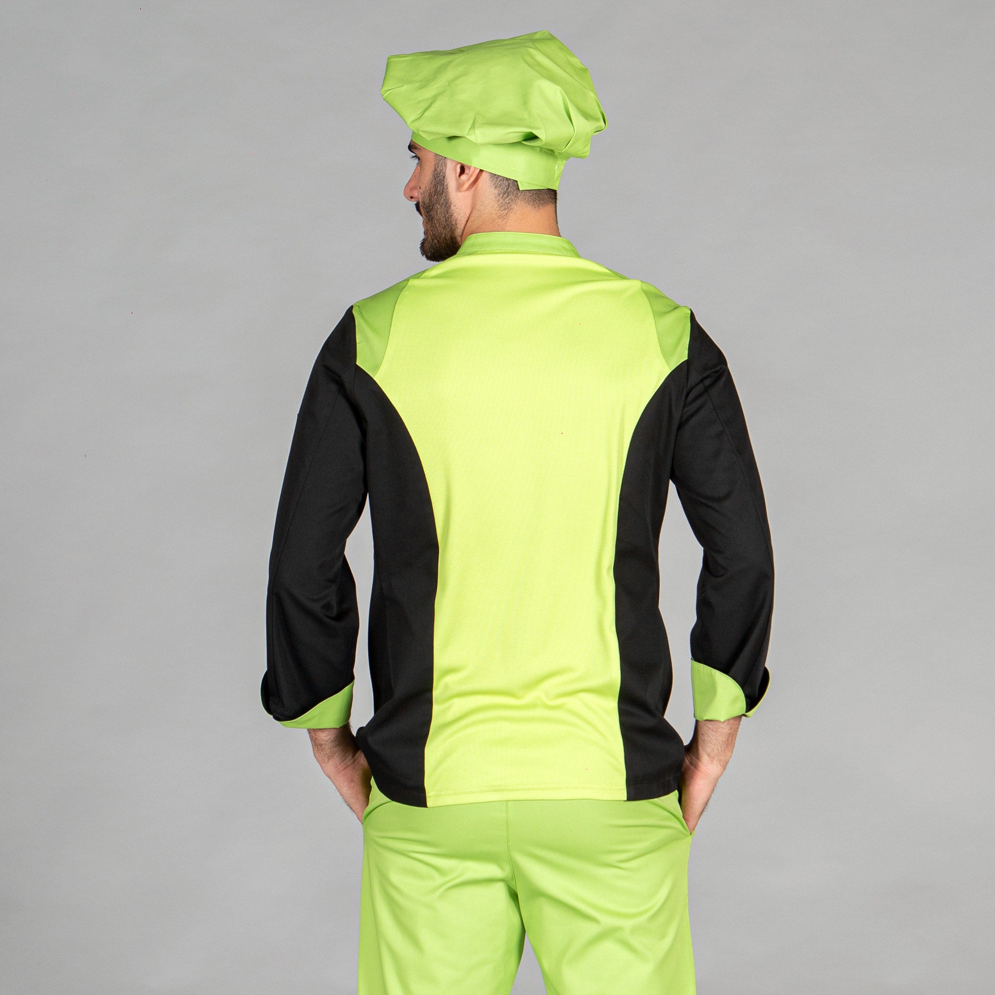 Gary's Velasco Veste cuisine unisexe turquoise croisée Aerosilver