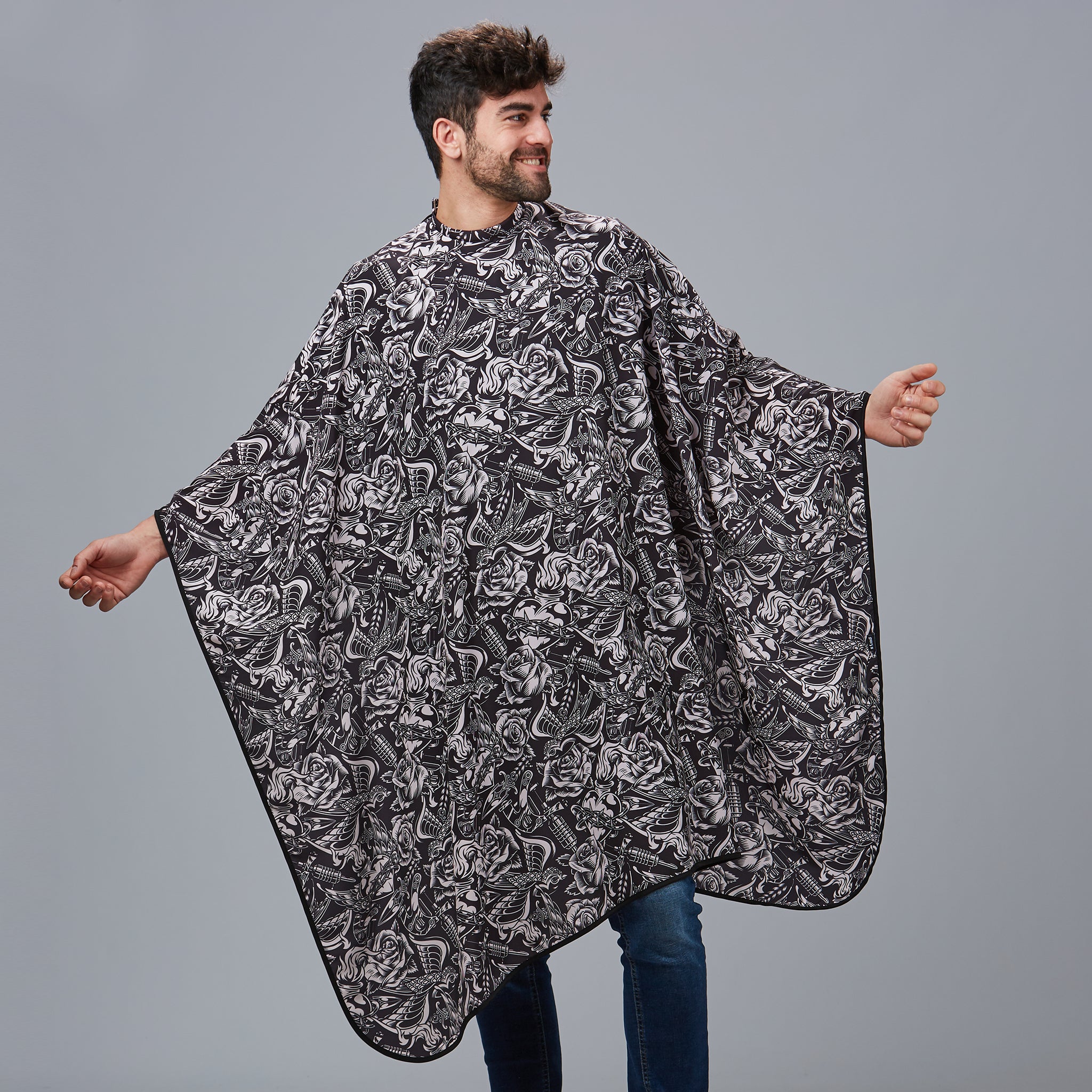 GARY'S Add-Ons Printed cape coiffure Infierno 148 cm