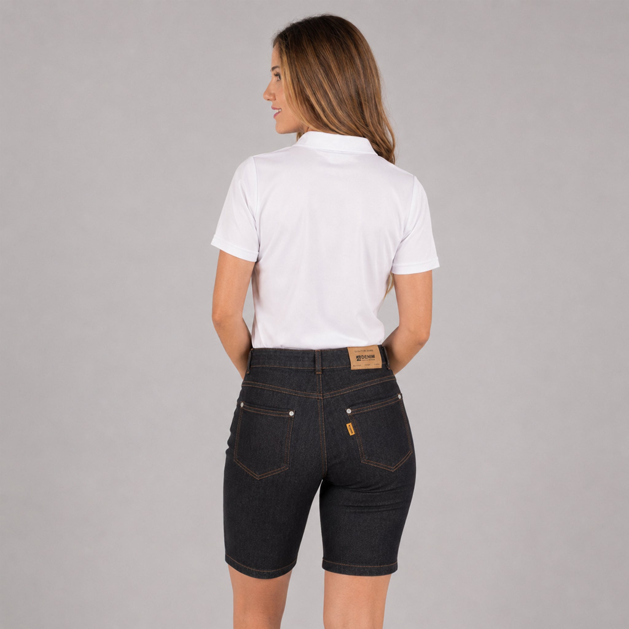Gary's Bermuda denim femme taille mi-haute Vaquero Arena jean