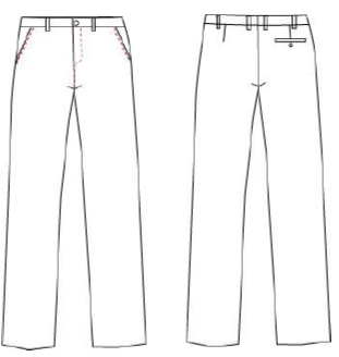 GARY'S Pants Pantalon de travail noir 100% polyester