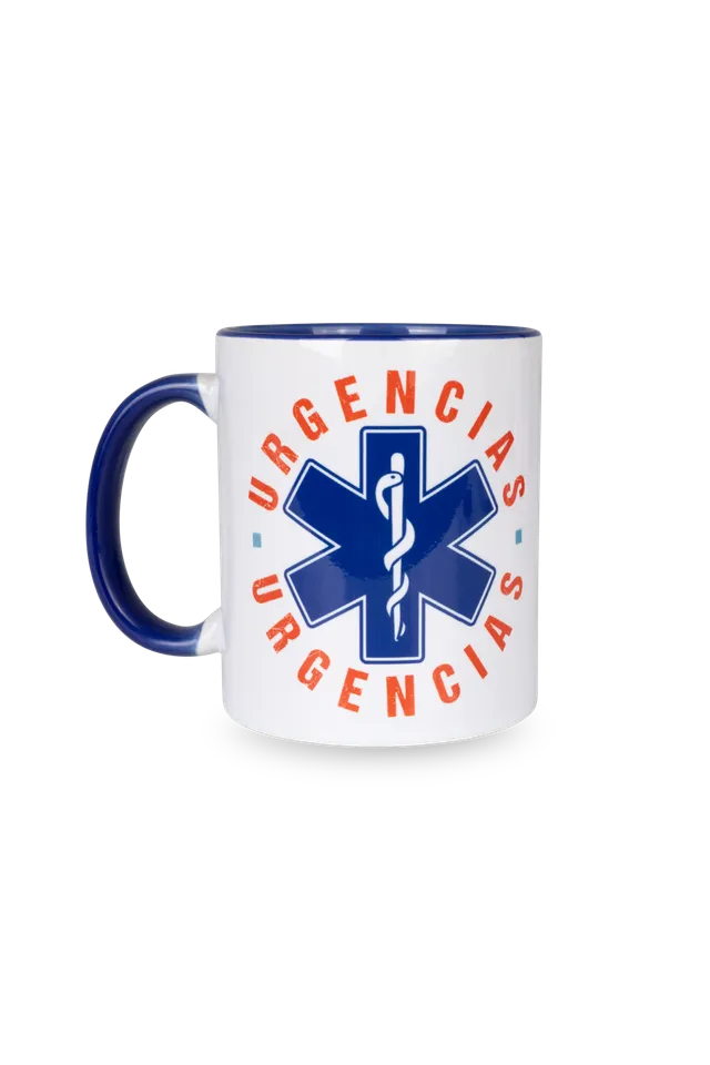 Enfermania Regalos Urgences mug céramique bleu marine 350 ml